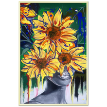 Load image into Gallery viewer, BLACK SUNFLOWER 2 (poster)
